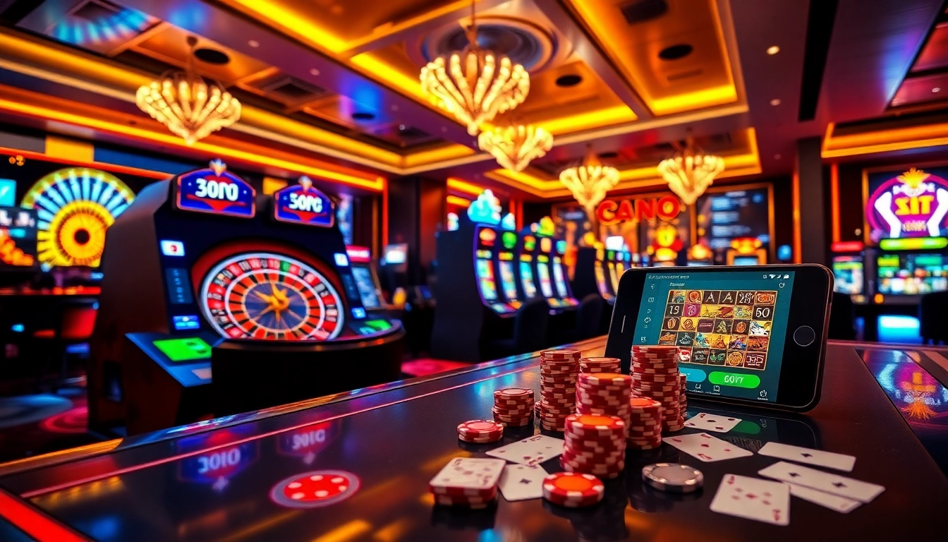 Experience the app tài xỉu online with vibrant casino visuals featuring dice, chips, and mobile gameplay.