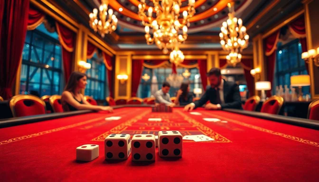 Meilleur casino en ligne en belgique ambiance luxueuse avec joueurs et jeux de table.