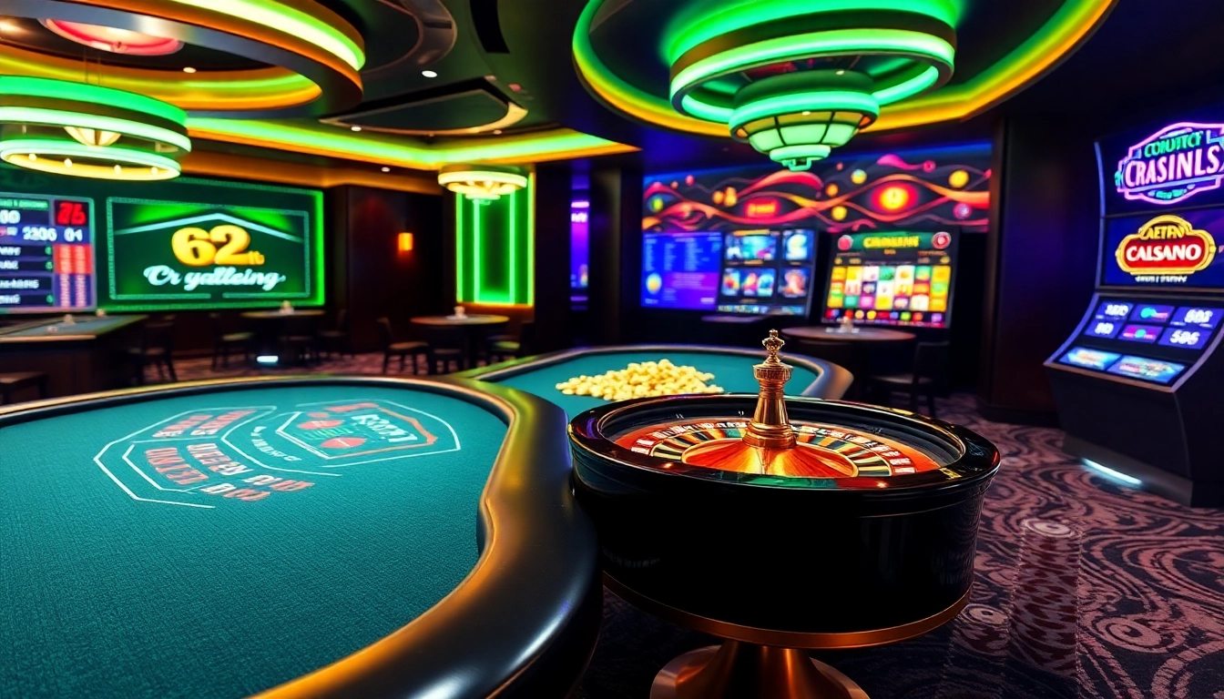 Experience the thrill of casino en crypto with vibrant games and luxury casino elements.